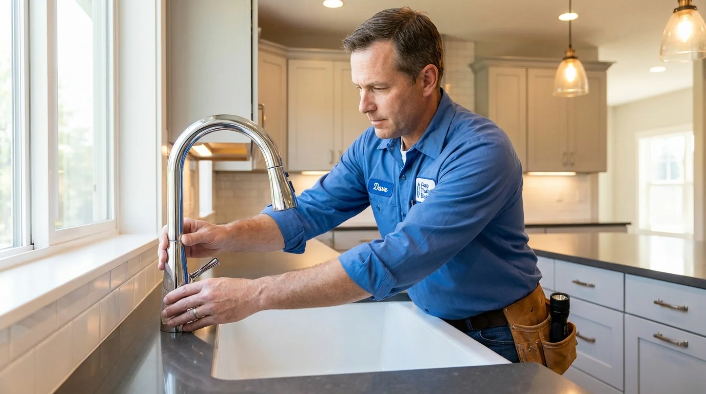 Kitchen faucet installation by Johns Plumbing LLC in Fox Lake